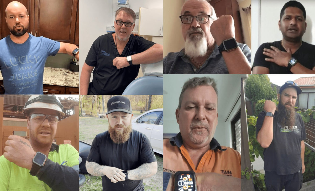 Customers wearing the watch on the job